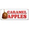Signmission CARAMEL APPLES BANNER SIGN candy apple cart signs fresh candy fruit produce B-Caramel Apples - alternate 1
